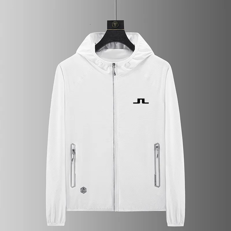 Men s Jackets J Lindeberg Golf Summer Ice Silk men Thin Breathable Sun Protection Coat Outdoor Casual Skin Windbreaker 231005