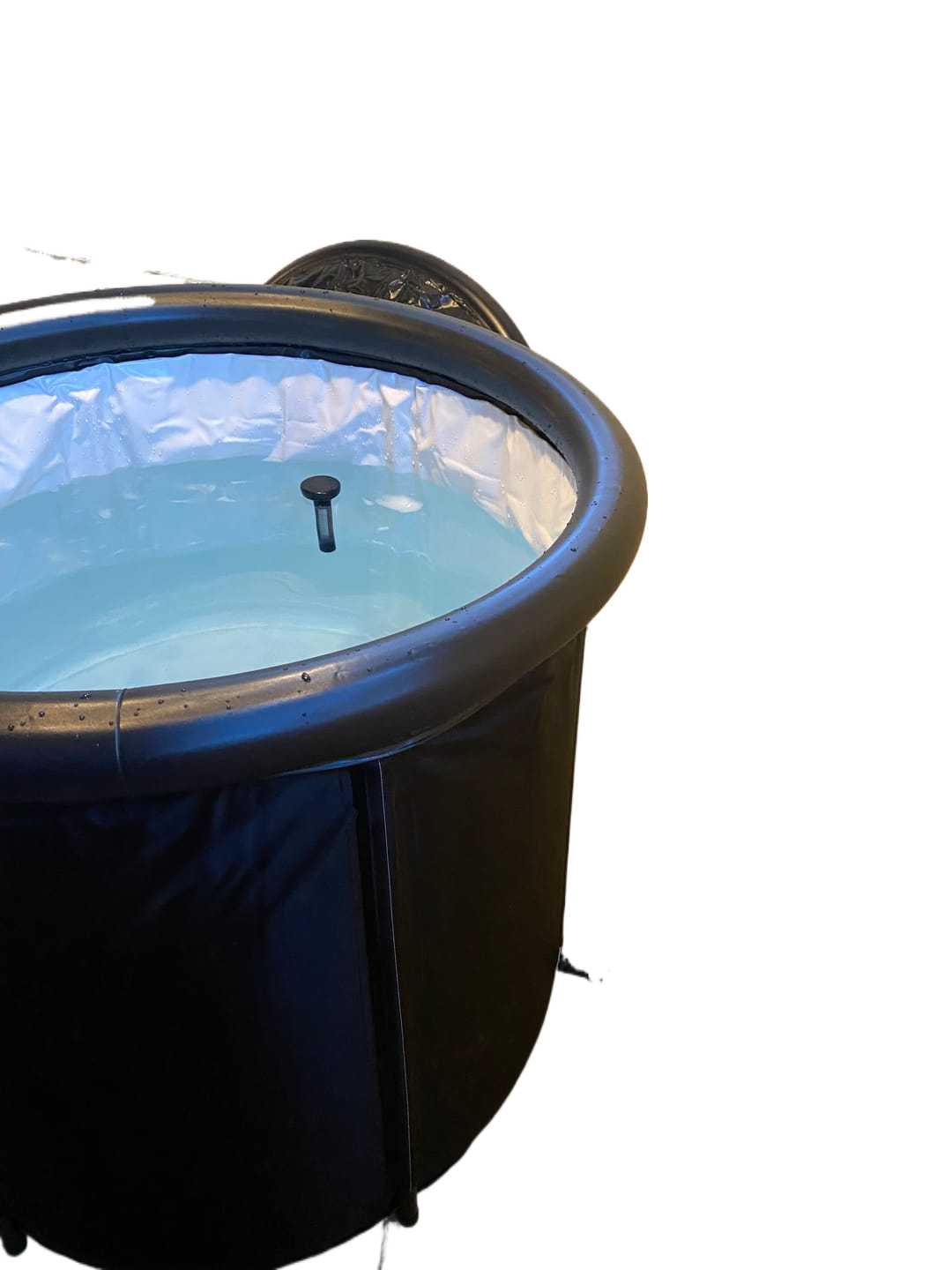 The Ice Pod Black poles ice bath nylon fabric thick PVC high quality material made ice pod insulated bath bucket