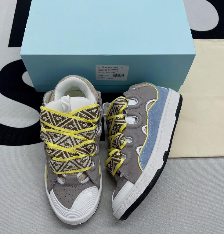 70Color ASH designer mens women luxury casual shoes embossed leather curb sneakers classic size 36-45