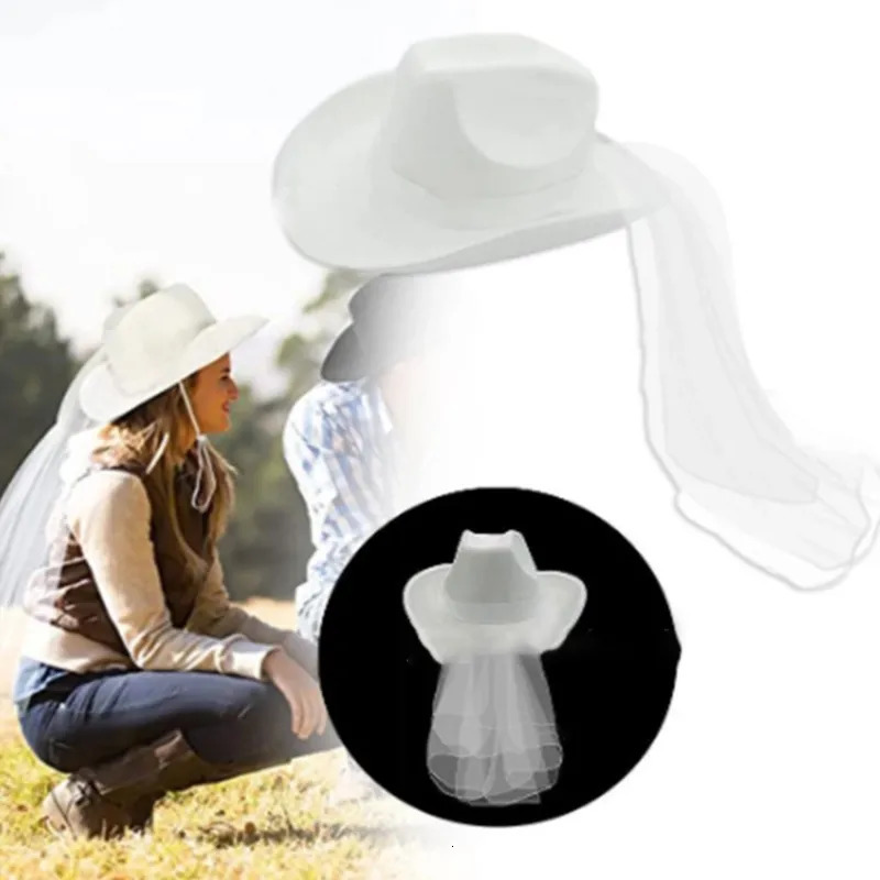 Stingy Brim Hats Western Cowboy Hat Country Cowgirl Wedding Party P o Props Headwaer Gifts 231005