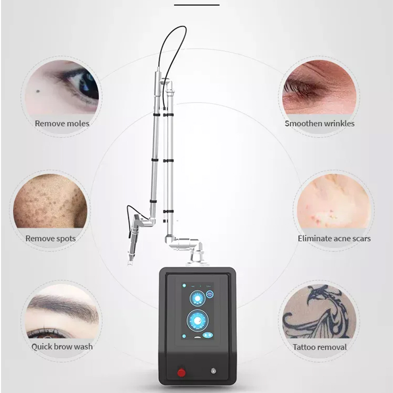 High Effective Laser Tattoo Pigment Removal Machine Pico Laser Black Doll Skin Whitening Rejuvenation Nd Yag Laser Beauty Equipment CE Approved
