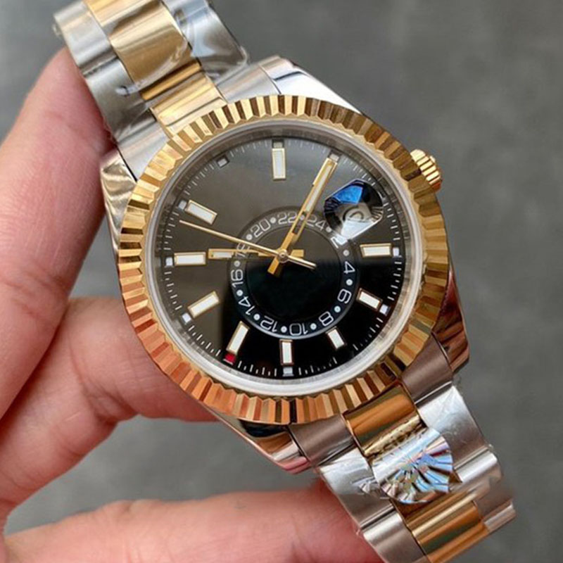 Mens Reloj Watches Steel Automatic Movement Sapphire glass Calendar 40mm reloj Watch Stainless Sky dweller Wristwatches fashion wristwatches montre wa