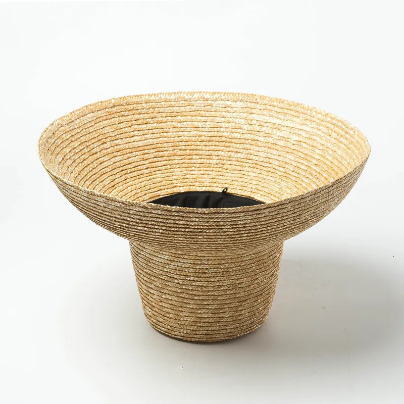 Wide Brim Hats Bucket Hats Summer Lamp Shape Sun Hat for Women Big Wide Brim Beach Hat Ladies High Top Straw Hat UV Protection Derby Travel Hat 231006