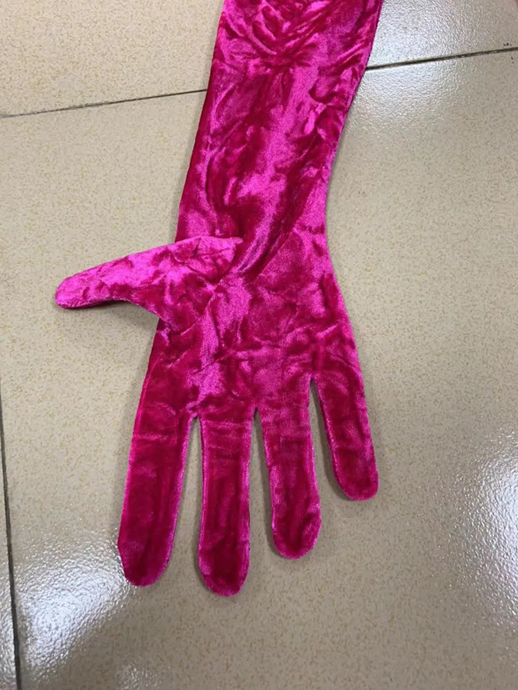 Women s Jumpsuits Rompers Celebrity Fashion Jumpsuit Rosered Color Velvet Women Long Sleeve Sexy Bodycon Full Length Red Carpet Wear 231005