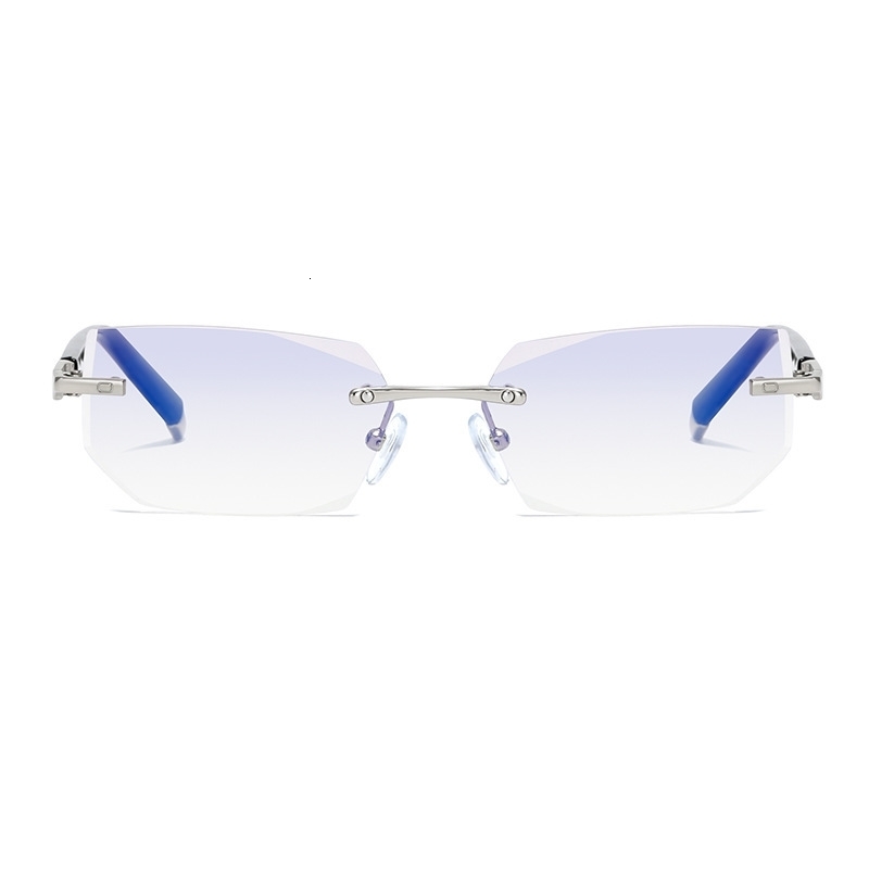 Sunglasses Frames Blue Light Blocking Glasses Anti Reading Women Improve Eyesight Presbyopic Fashion Rimless Presbyopia 231005