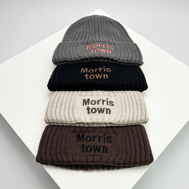 Wide Brim Hats Bucket Insert Warm Fashion Offset Letter Autumn and Winter Versatile Men Women Knitted Cotton Beanies Pile CapSoft Casual 231005