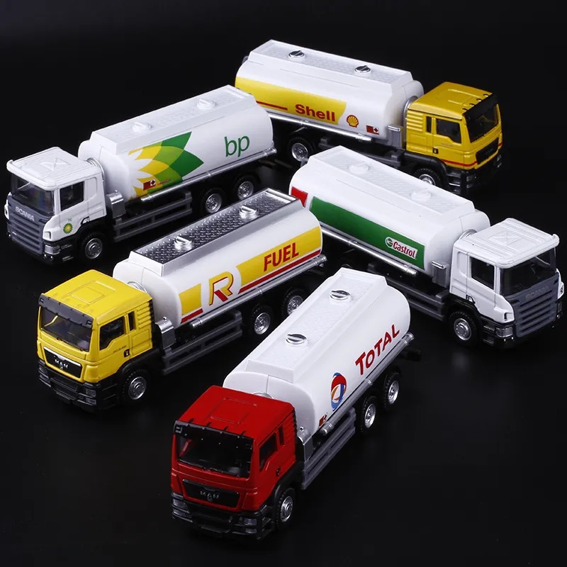 Diecast Model car MAN Oil Tank Truck Gifts For Boys Simulation Exquisite Diecasts Toy Vehicles RMZ city Car Styling 1 64 Alloy Collection Model 231005