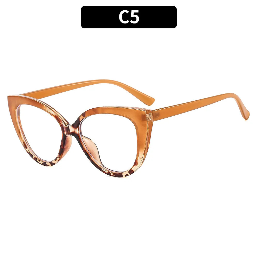 Sunglasses Frames Classic Cateye Clear Lens Glasses Sexy Women Plain Mirror Eyewear Vintage Cat Eye Elegant Female Goggle Eyeglasses For Ladies 231005