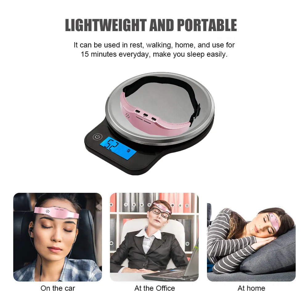 Head Massager Head Massager Electric Headache And Migraine Relief Physiotherapy Antiestres Insomnia Relax Therapy Sleep Monitor Health Care 231006