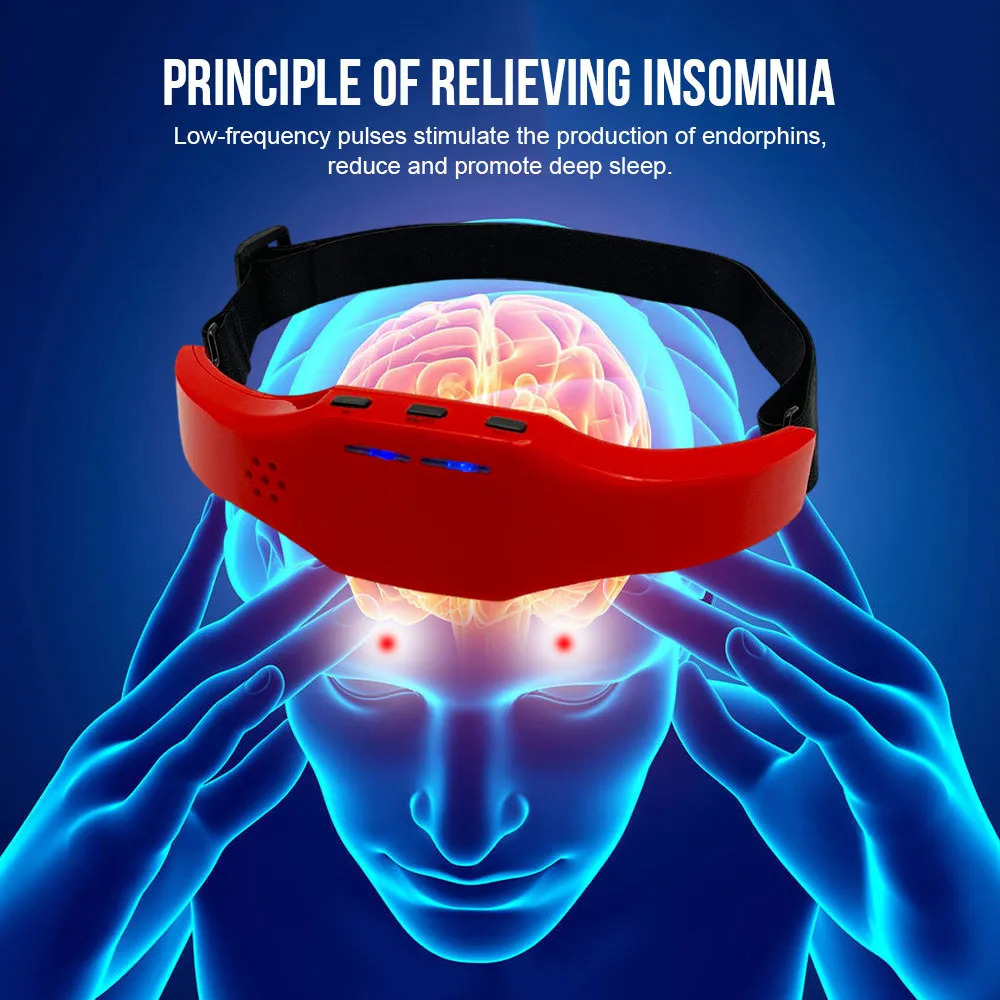 Head Massager Head Massager Electric Headache And Migraine Relief Physiotherapy Antiestres Insomnia Relax Therapy Sleep Monitor Health Care 231006