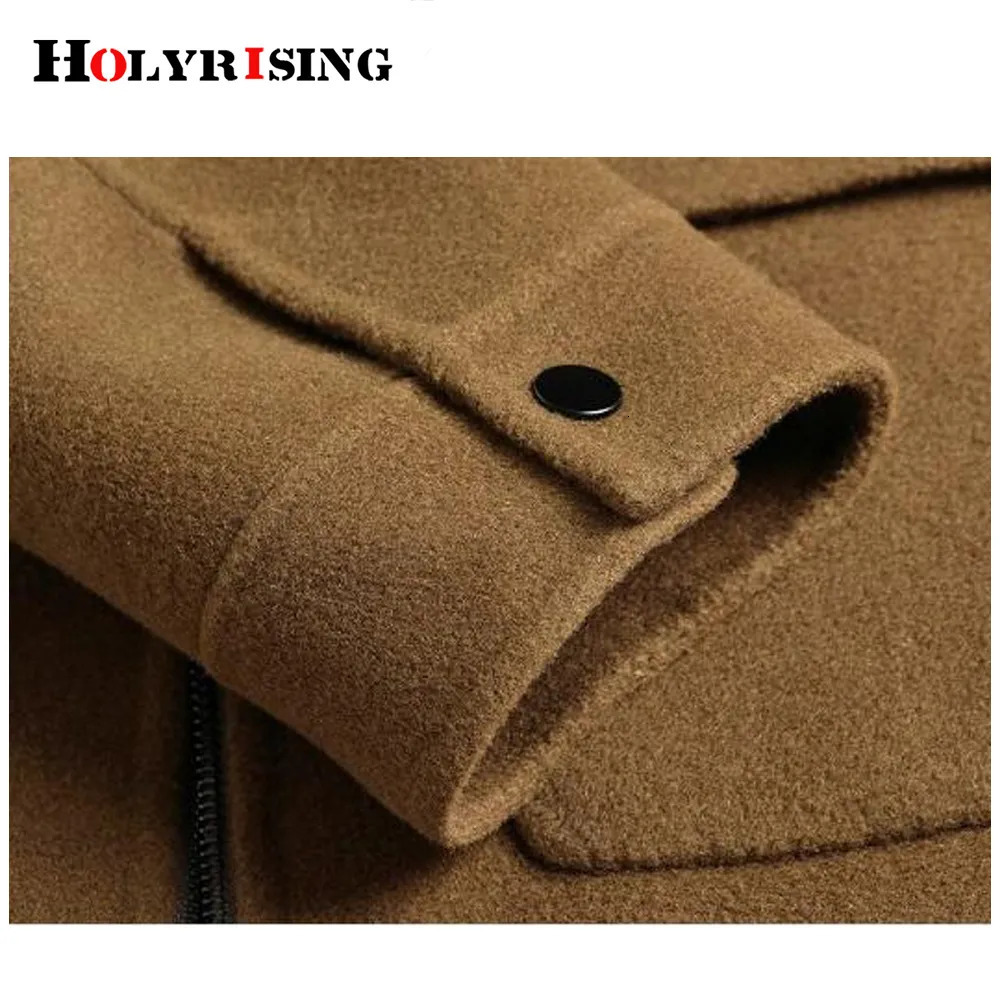 Men's Wool Blends Men wool coat abrigo hombre 2023 Fashion Men's Leisure Boutique Business Wool Coat Trench Jacket 231005
