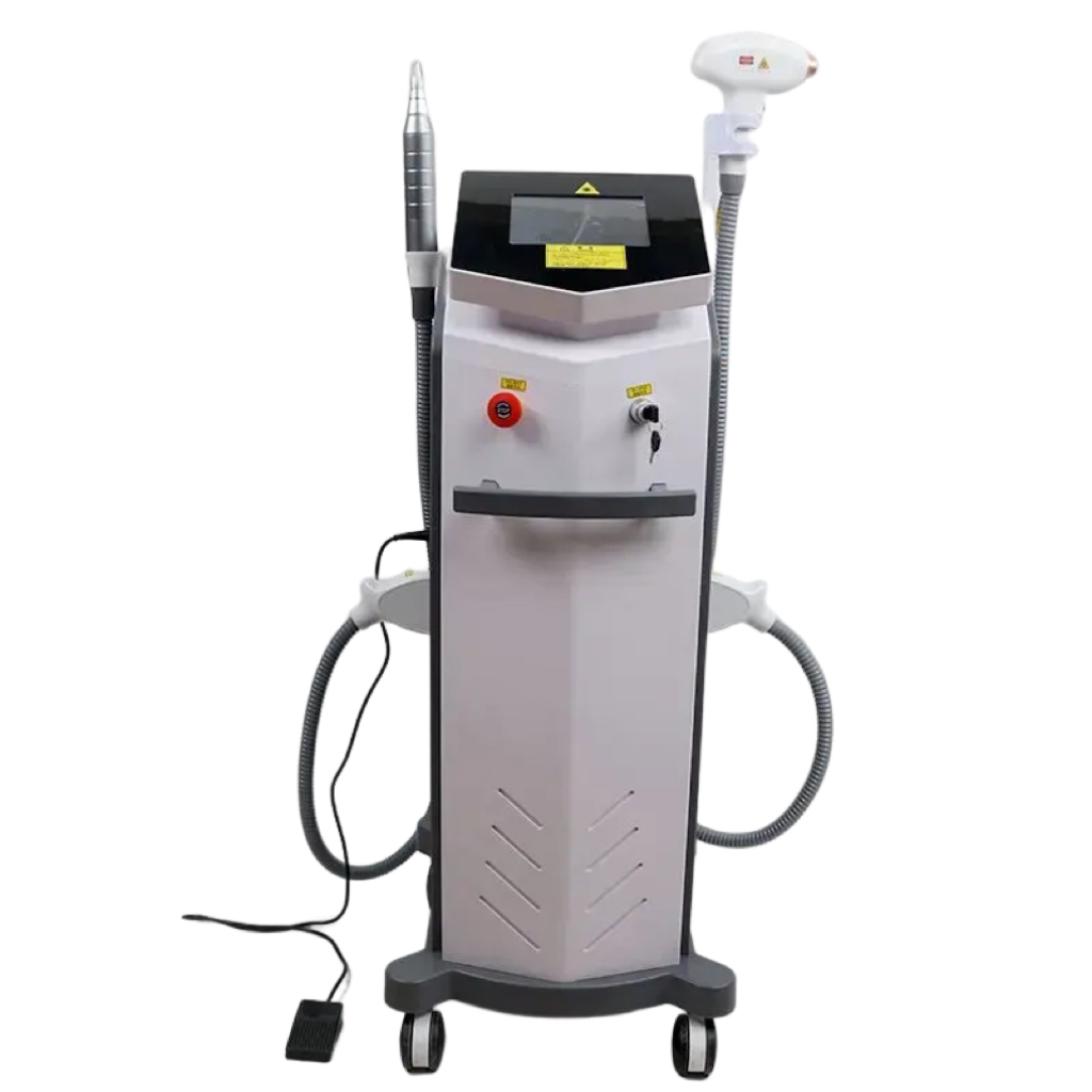 Strong Energy Freezing Point 808Nm Diode Laser Hair Remover Q Switched Picosecond Laser Tattoo Birthmark Removal 2 In 1 Machine For Spa Salon