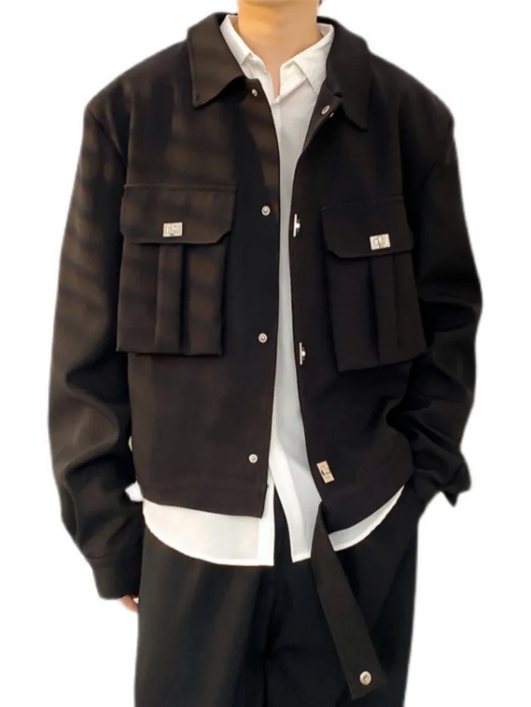 Women's Down Parkas Y2k Aesthetic Spring Harajuku Casual Mujer Chaqueta Men Suit Korean Fashion Jacket Pocket Patchwork All Match Loose Veste Fem