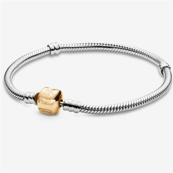 High Quality Classic Women's Bracelet 925 Sterling Silver Bucket Buckle Bracelet fit Original Charming Beaded DIY Gifts GC2353