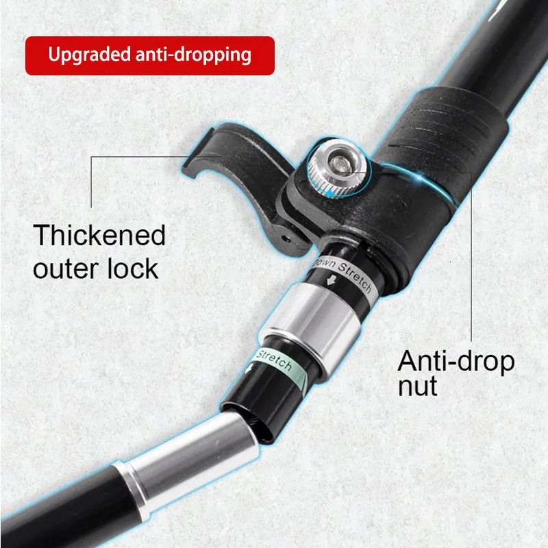 Trekking Poles Ultralight Folding Multifunction Pole Portable Anti Shock Alpenstock Snow Walking Stick Outdoor Climbing Hiking 231006