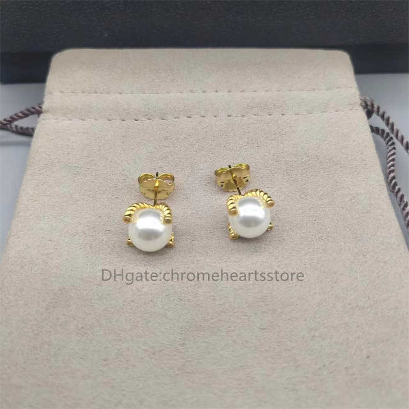 Jewelry free luxury bijoux fashion shipping woman friend earring earrings designer for women Luxury Pearl Ear Stud High Quality 925 Silver Needle Accessories