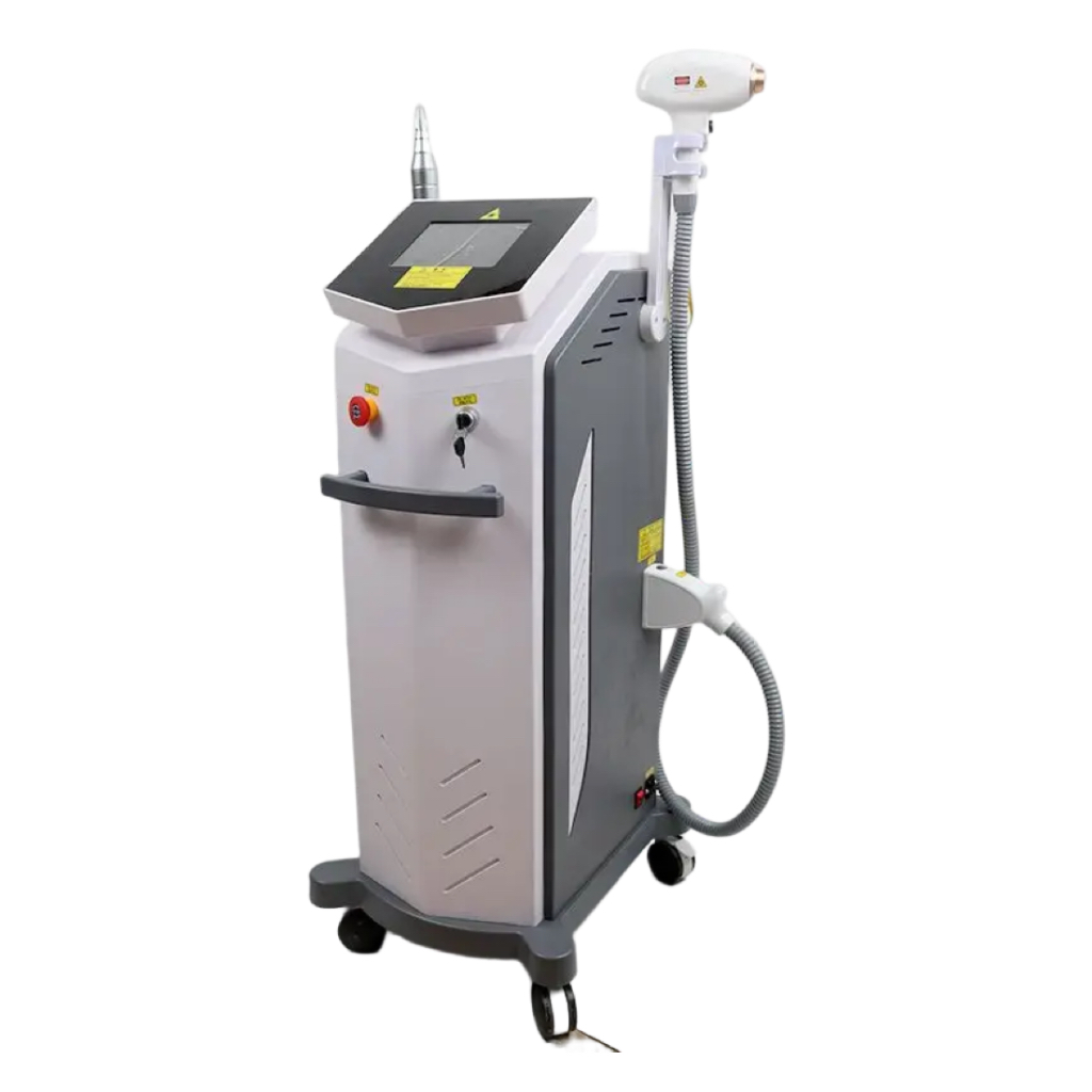 Strong Energy Freezing Point 808Nm Diode Laser Hair Remover Q Switched Picosecond Laser Tattoo Birthmark Removal 2 In 1 Machine For Spa Salon