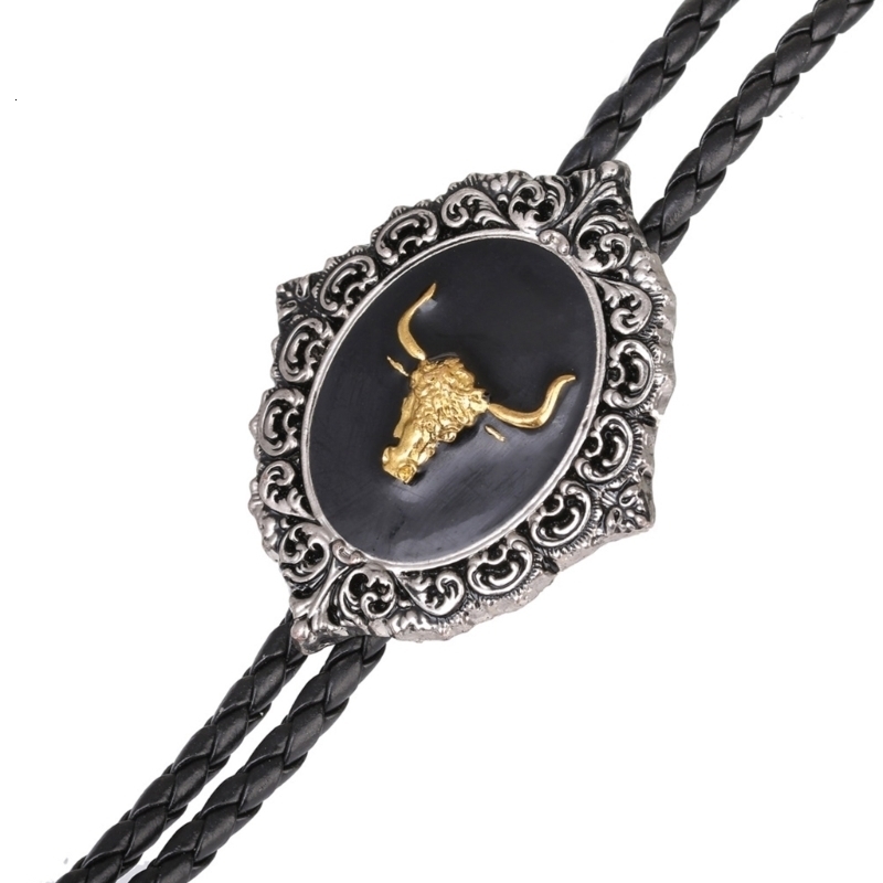 Bow Ties Adjustable Bolo Tie Western Cowboy Teens Men Necklaces Dance Necktie 231005