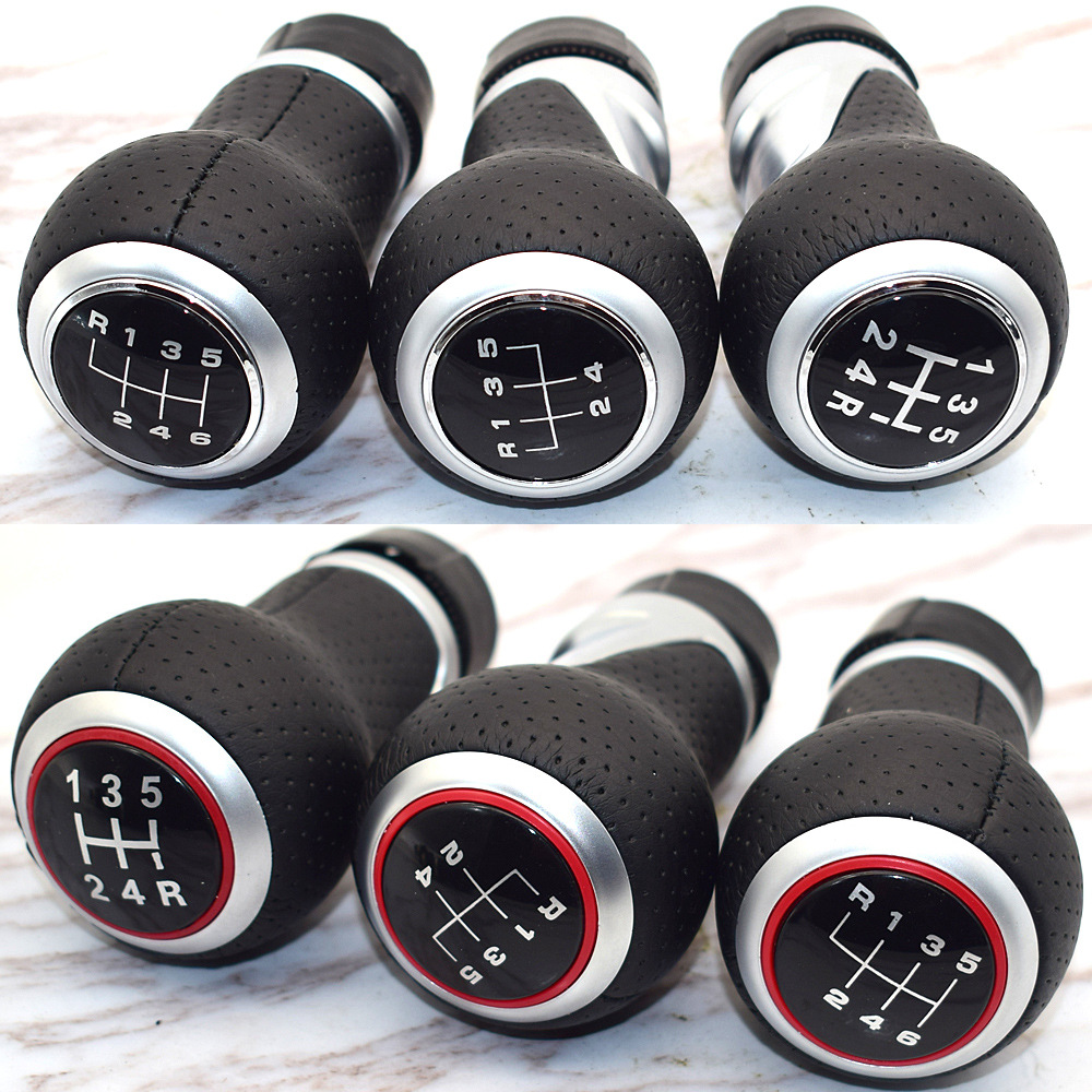 12mm 5 / 6 Speed Gear Shift Knob Lever Stick for Audi A4 B6 B7 B8 A6 S4 8K A5 8T Q5 8R S Line Ibiza 6J Seat Leon Mk1 Passat Golf