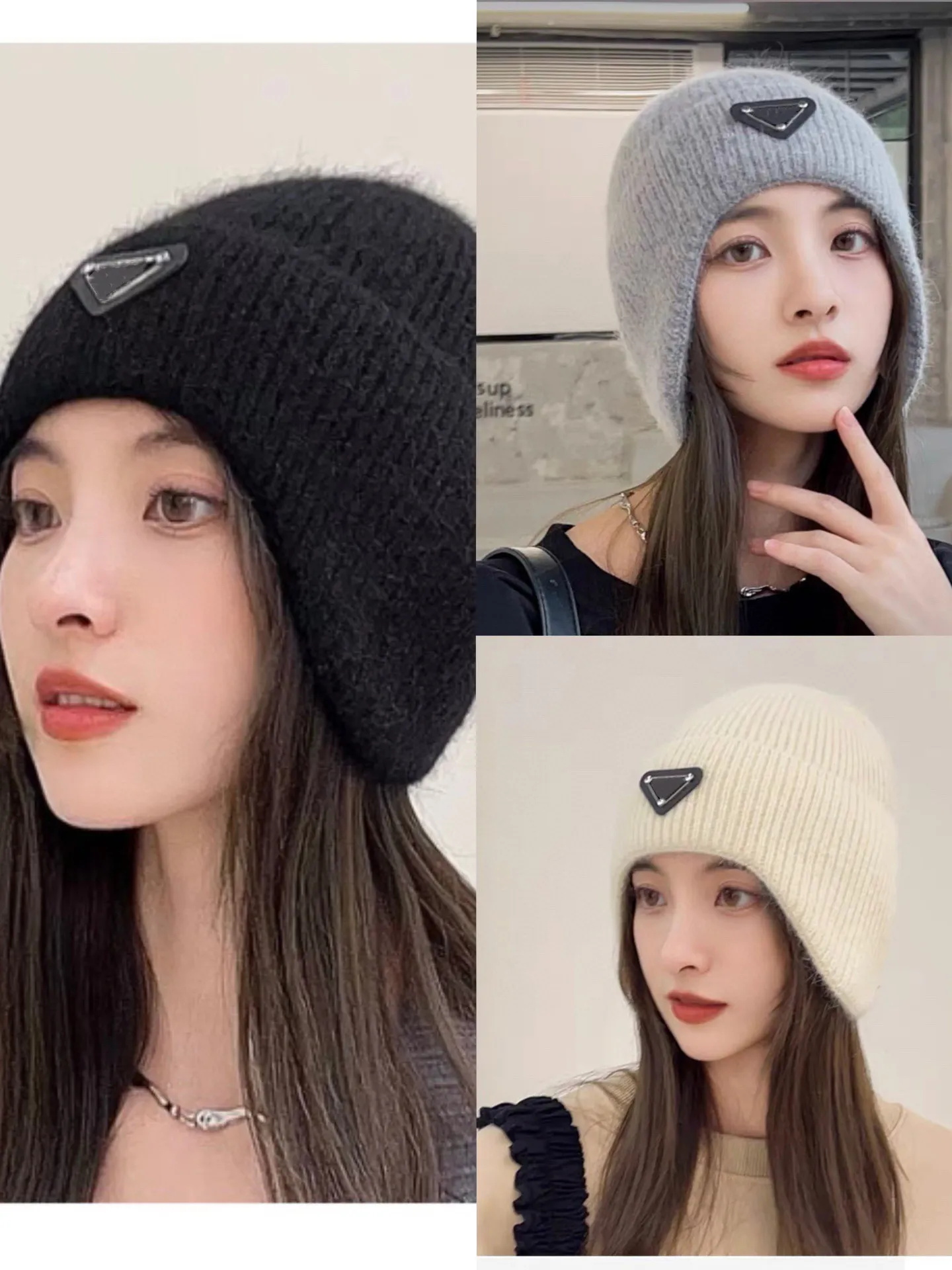 2023 Designer Hats for Women High Quality Beanie Fall/Winter Cap Thermal Knit Hat Ski Brand Bonnet Plaid Skull Hat Bonnet Cap Beanie