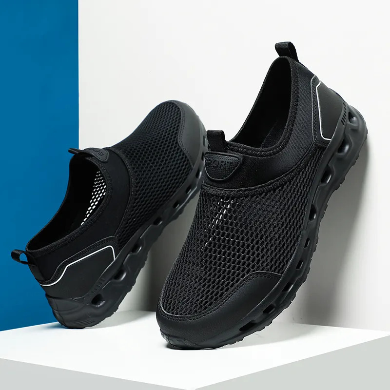 Water Shoes Sneakers Men Summer Aqua Shoes Outdoor Walking Water Beach Wading Shoes Mesh Breathable Sneakers Women Sapatilha Atletismo 231006