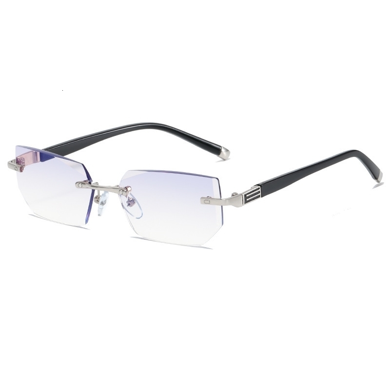 Sunglasses Frames Blue Light Blocking Glasses Anti Reading Women Improve Eyesight Presbyopic Fashion Rimless Presbyopia 231005