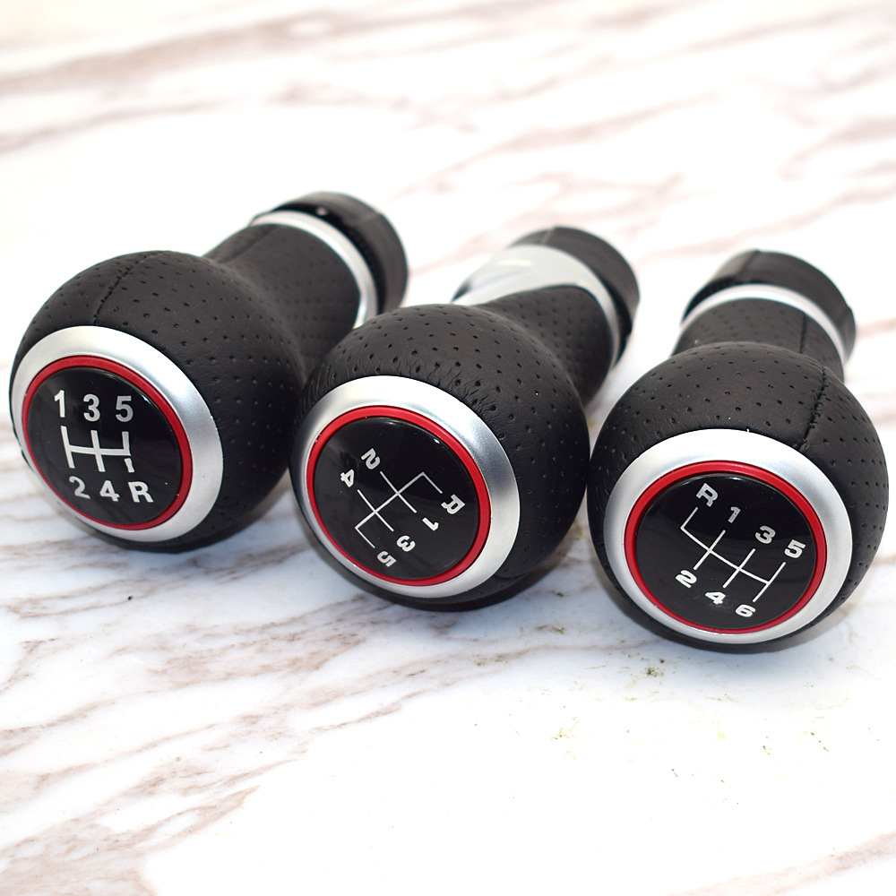 12mm 5 / 6 Speed Gear Shift Knob Lever Stick for Audi A4 B6 B7 B8 A6 S4 8K A5 8T Q5 8R S Line Ibiza 6J Seat Leon Mk1 Passat Golf