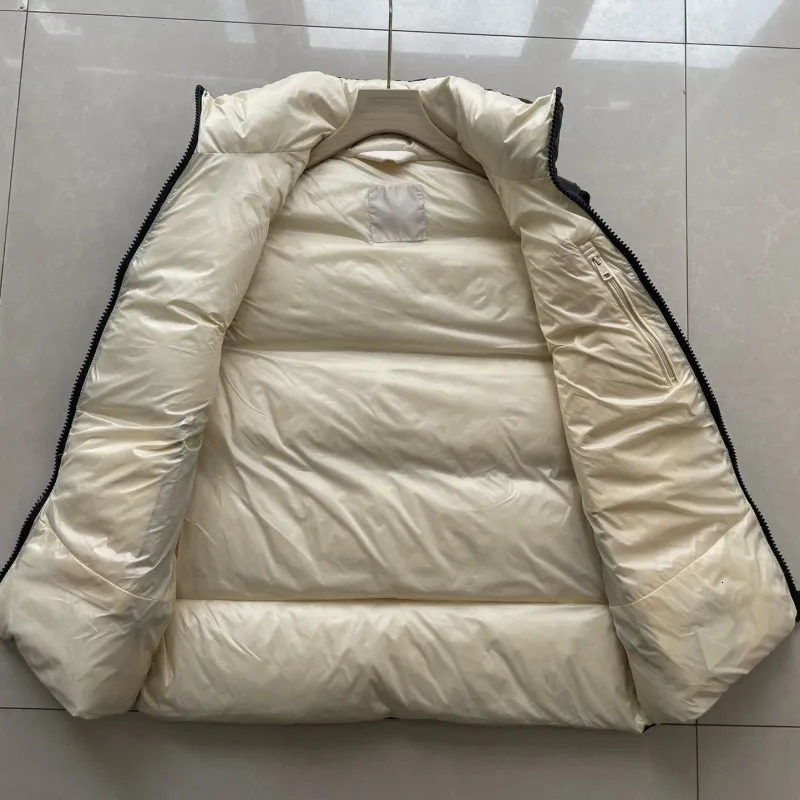 Men's Down Parkas Autumn and winter Men and women Stand collar Down feather waistcoat Y2K Casual jacket Solid color warm comfort fashion coat 231