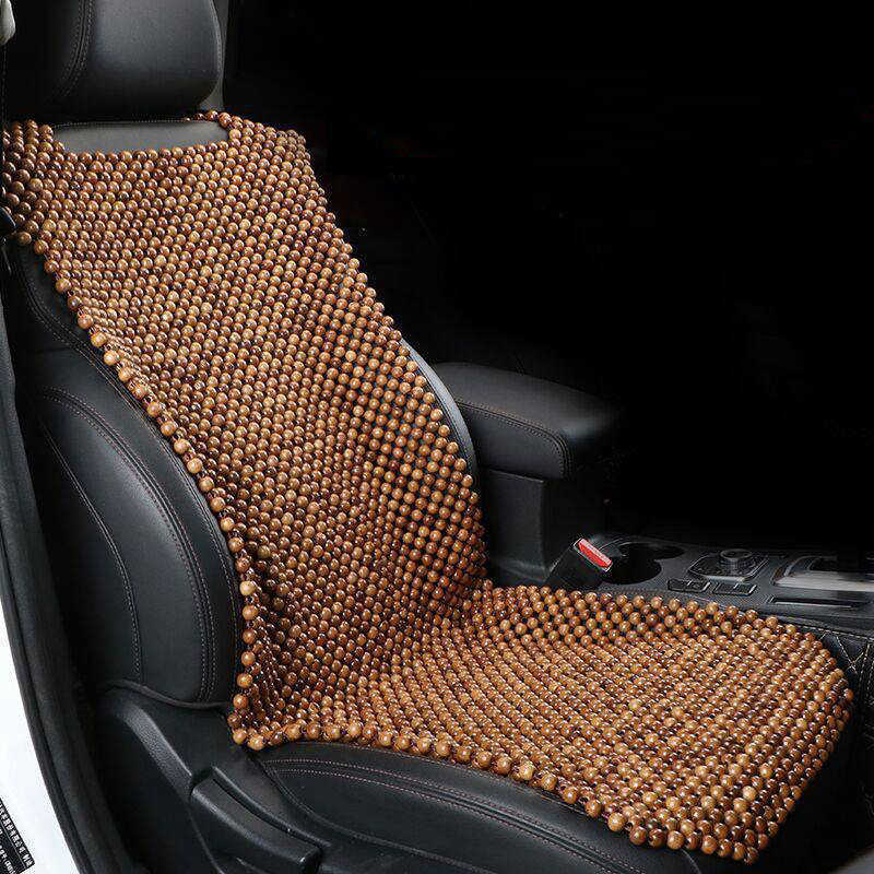 Seat Cushions Natural Wooden Beaded Car Taxi Front Seat Cover Bead Cushion Pad Seat Mattress Mat Cooling Seat Cover R230627
