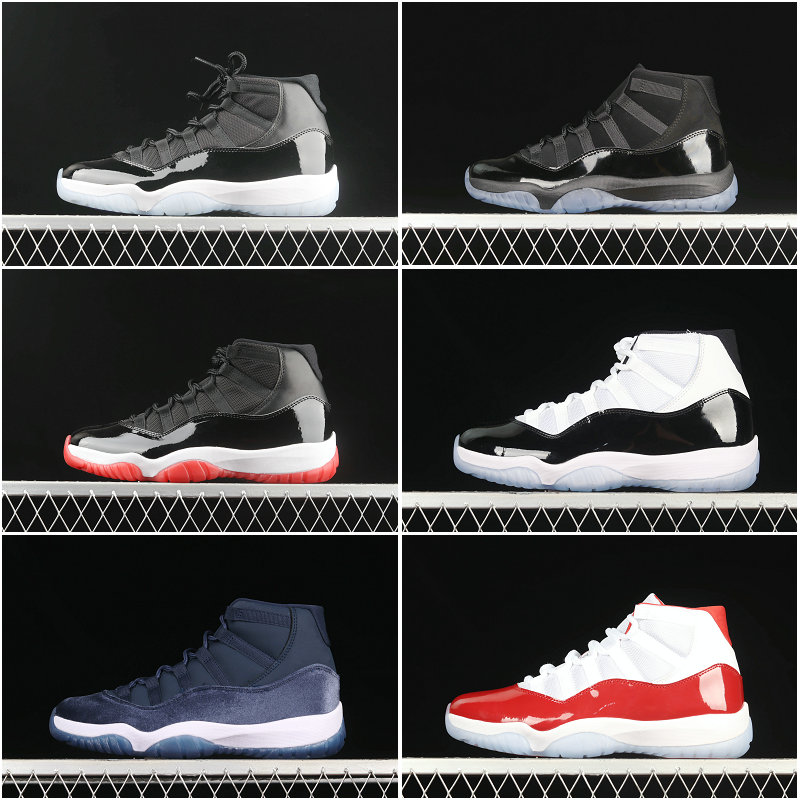 47Color ley TopQuality 11 13 men women basketball shoes 11s 25th easter platinum tint bred concord midnight navy jubilee cool grey Trainer Size 4-13