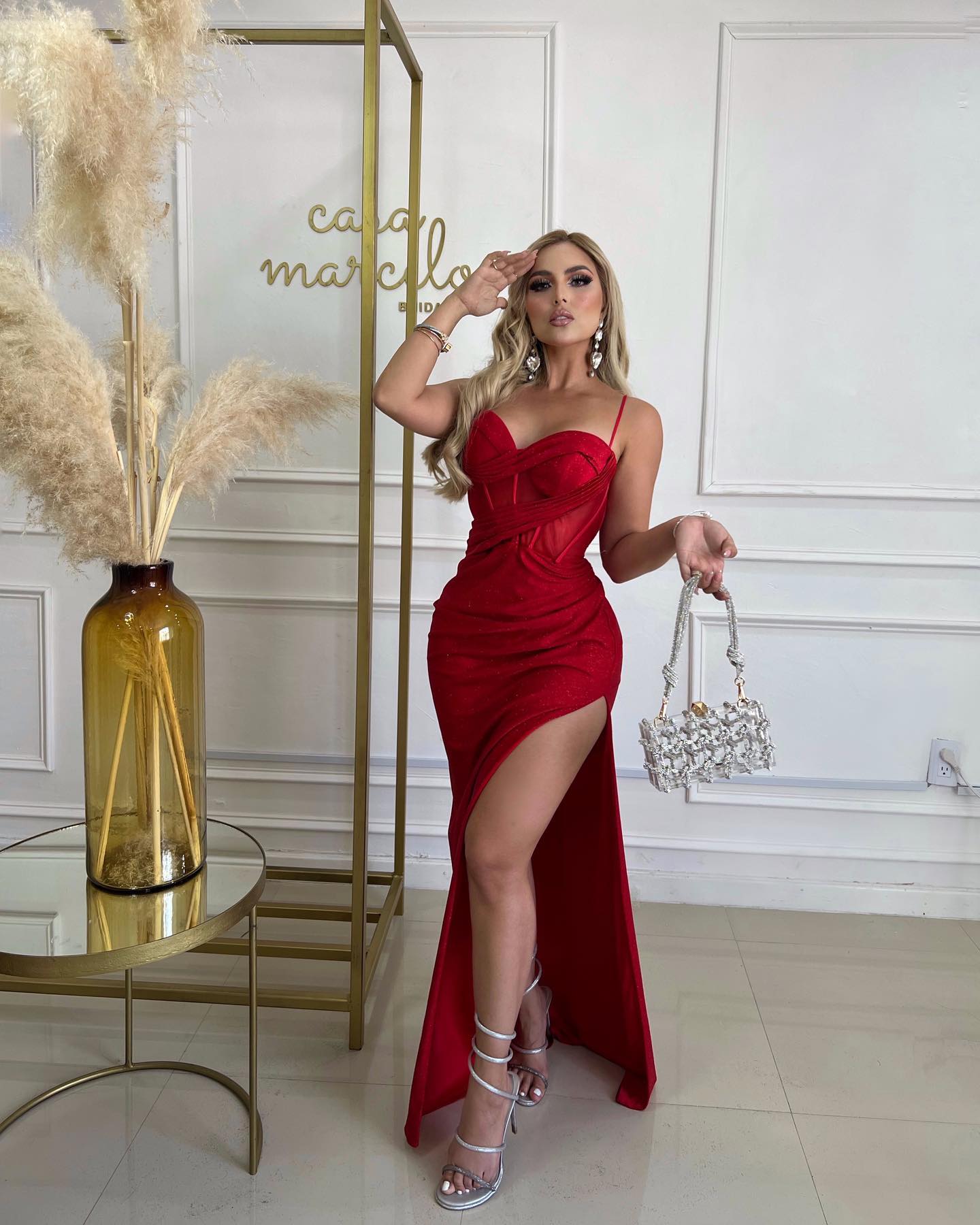 Mermaid Red Evening Dresses With Detachable Overskirts Sweetheart Glitter Party Prom Split Sweep Train Long Dress For Special Ocn