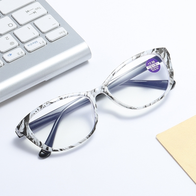 Sunglasses Frames Presbyopic Glasses Cat Eye Fashion Colorful Female Anti blue Eyewear Ultralight Women Reading With Blue Light Protection 231005