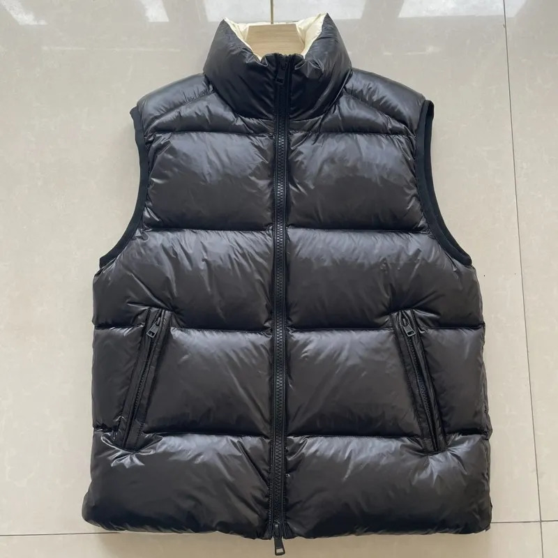 Men's Down Parkas Autumn and winter Men and women Stand collar Down feather waistcoat Y2K Casual jacket Solid color warm comfort fashion coat 231