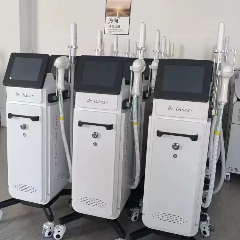 Truly Painless Removal Hair Roots 810 Diode Laser 10 Bars 4 Long Wavelength Depilation Nd Yag Pico Laser Tattoo Removal Skin Rejuvenation Whitening Ma