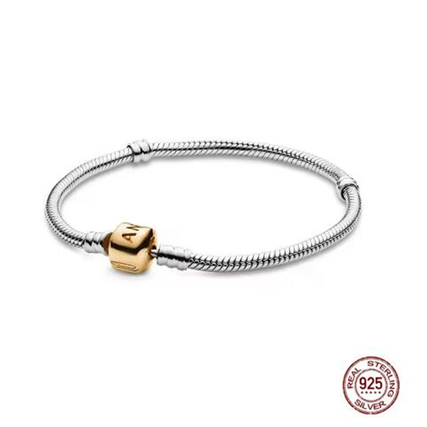 High Quality Classic Women's Bracelet 925 Sterling Silver Bucket Buckle Bracelet fit Original Charming Beaded DIY Gifts GC2353