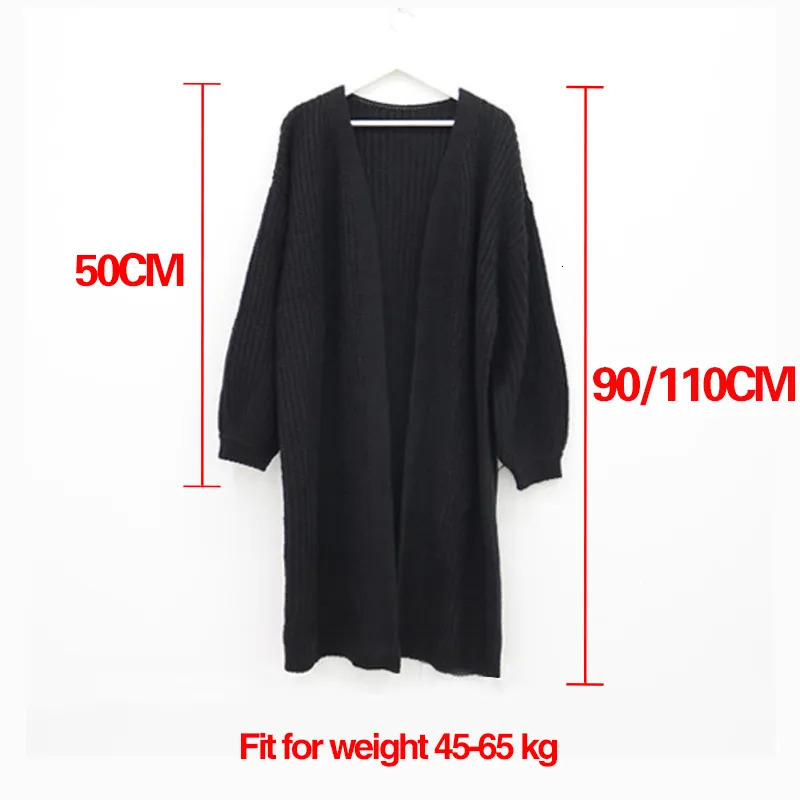 Women's Knits Tees Cardigan Women Long Knitted Casual Vintage Loose Sweater Coat Solid Oversized Sweater Korean Fashion Female Cardigans 231006