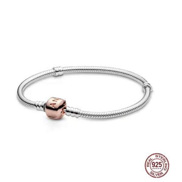 High Quality Classic Women's Bracelet 925 Sterling Silver Bucket Buckle Bracelet fit Original Charming Beaded DIY Gifts GC2353