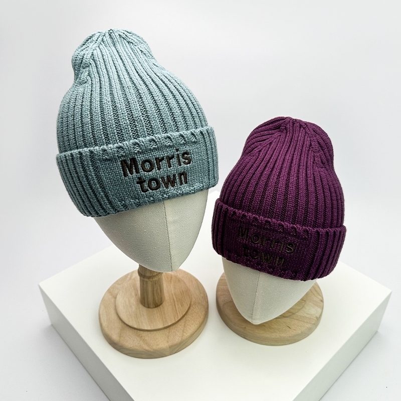 Wide Brim Hats Bucket Insert Warm Fashion Offset Letter Autumn and Winter Versatile Men Women Knitted Cotton Beanies Pile CapSoft Casual 231005