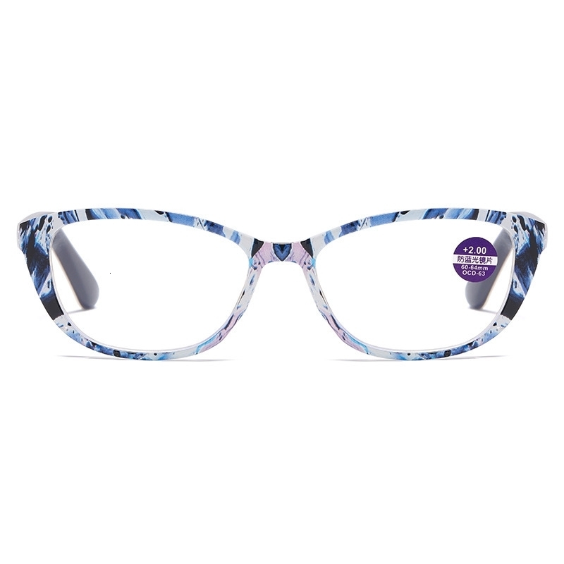 Sunglasses Frames Presbyopic Glasses Cat Eye Fashion Colorful Female Anti blue Eyewear Ultralight Women Reading With Blue Light Protection 231005