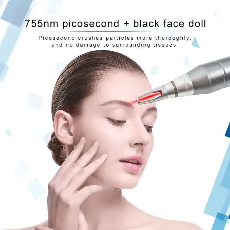 Strong Energy Freezing Point 808Nm Diode Laser Hair Remover Q Switched Picosecond Laser Tattoo Birthmark Removal 2 In 1 Machine For Spa Salon