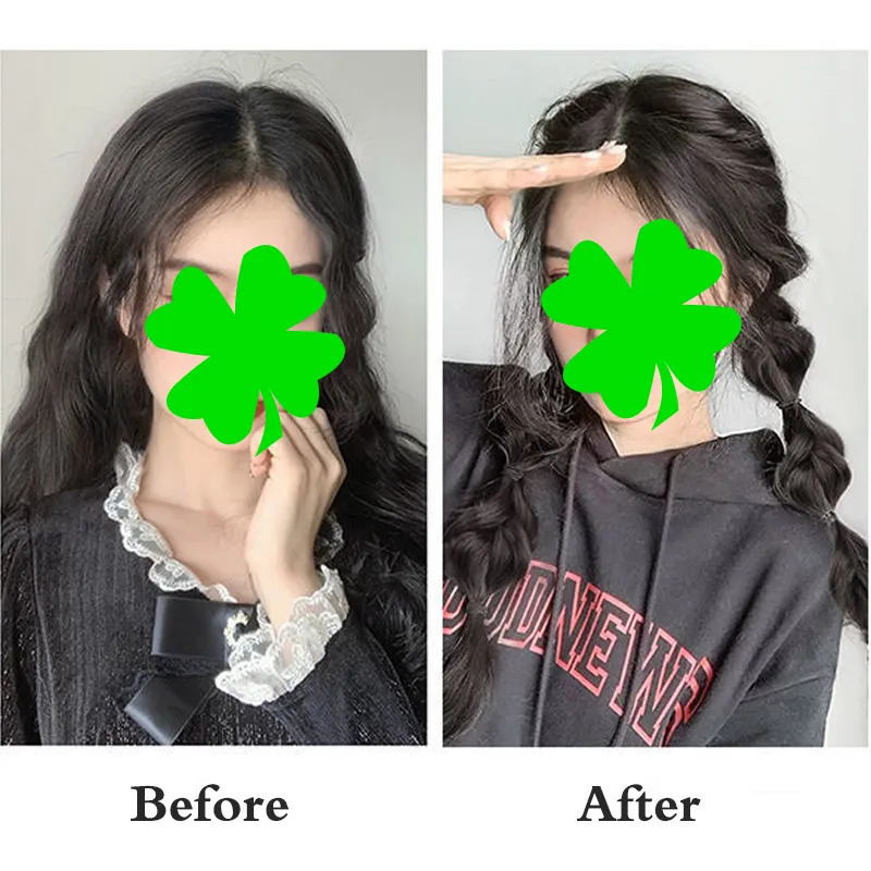 Synthetic Wigs Concubine Synthetic Bow Ponytail High Elastic Wig Woman Hair Side Natural Braided Black Hose tail Hair Piece 231006