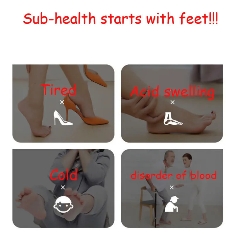 Foot Massager EMS Pulse Electric Foot Massager Foot Therapy Machine Foot Pad Intelligent Acupuncture Foot Massage Pad Mat Muscle Stimulation 231006