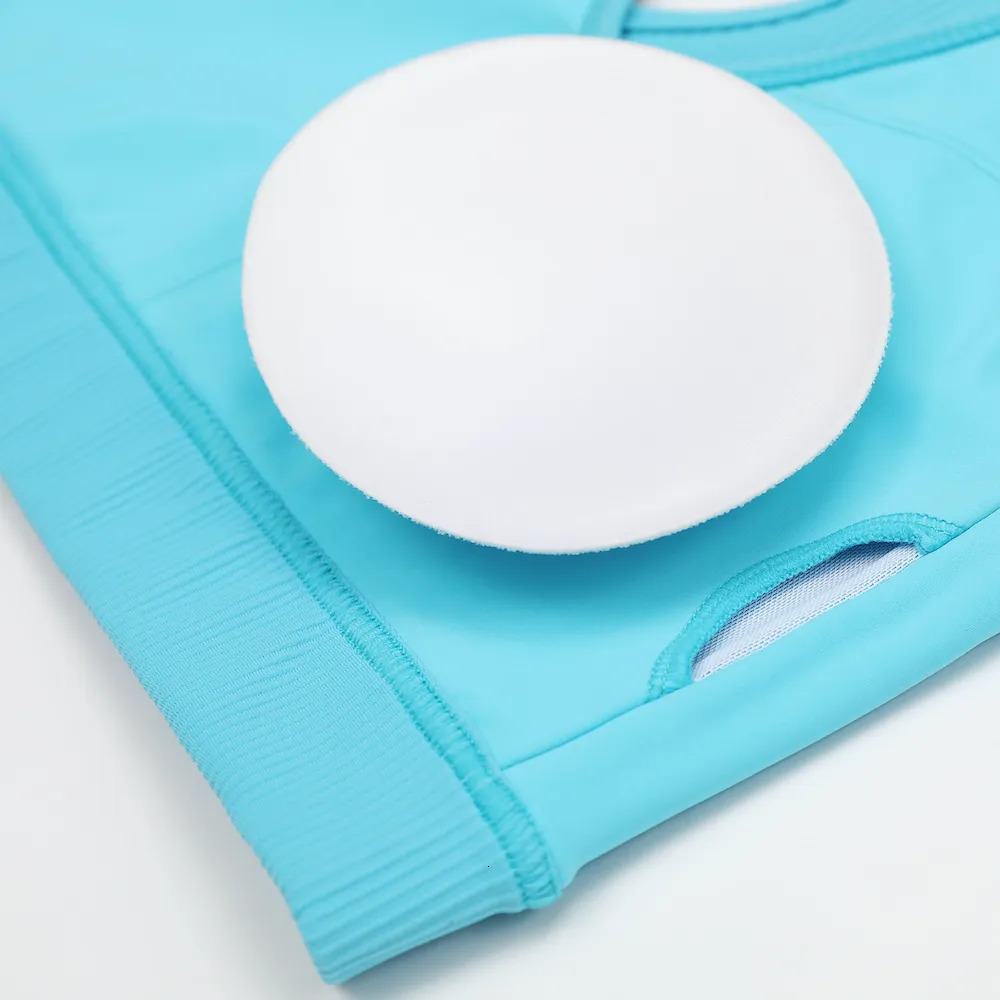 Yoga Outfit Jacket Sports Bra Leggings 3 Piece Set Women's Tracksuit Red Blue Ribbed Workout Gym Push Up Sportswear Suit for Fitness 231005