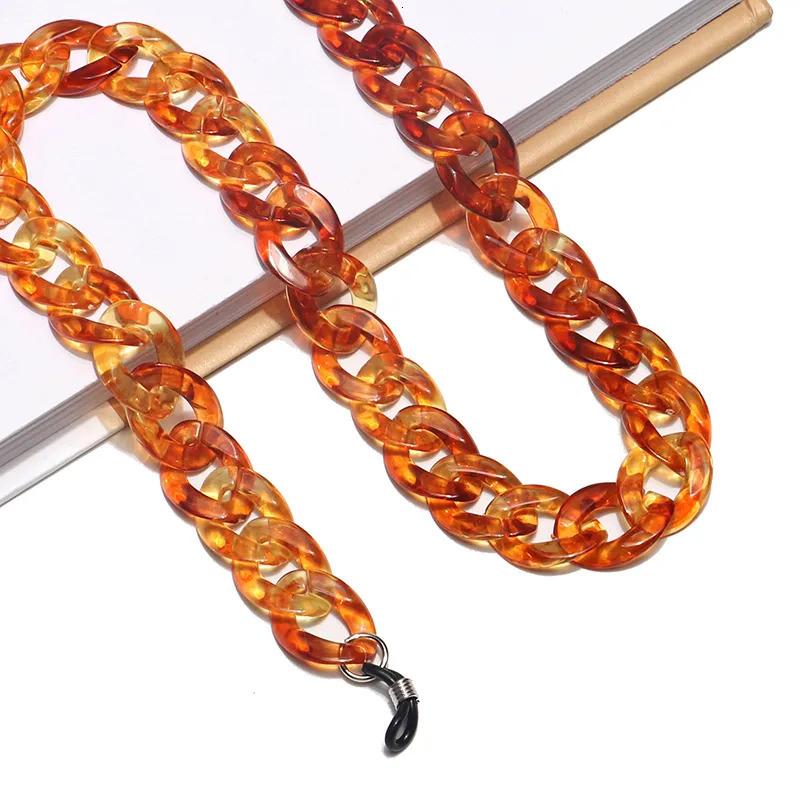 Eyeglasses chains Acrylic Sunglasses Chains Glasses Chain Straps Necklace Chunky Lanyards Neck Holder Cord Face Mask Rope 231005