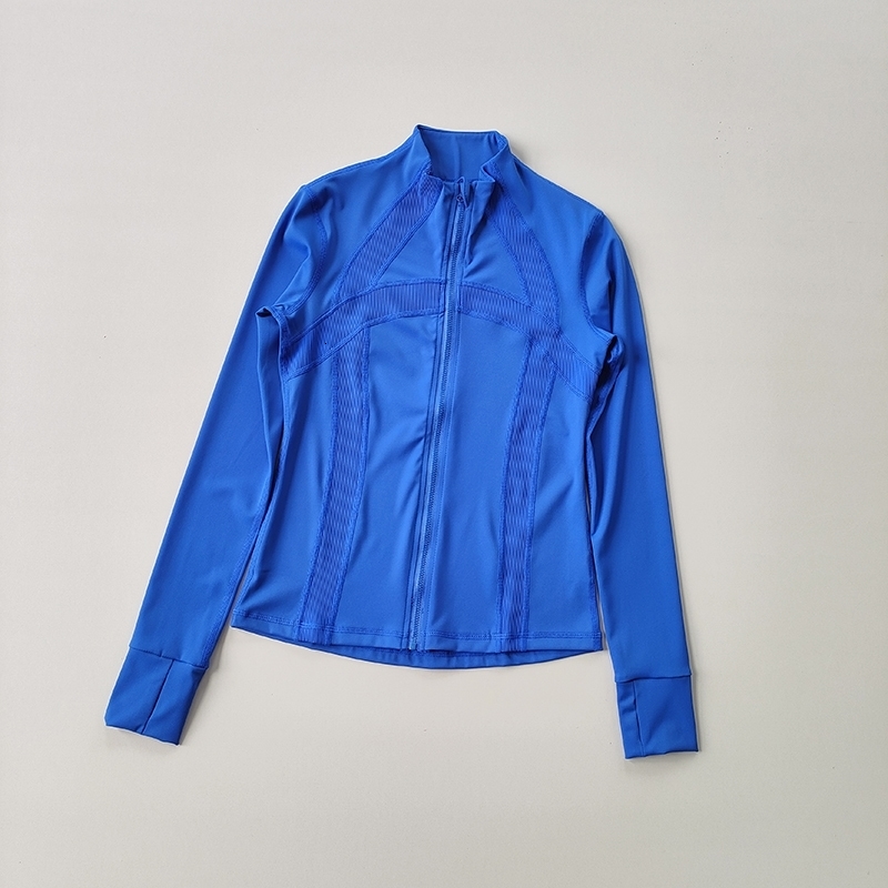 Yoga Outfit High Class Vertical Collar Sports Jacket Women Slim Long Sleeve Coat Fast Drying Running Zipper Fitness Suit Top 231005