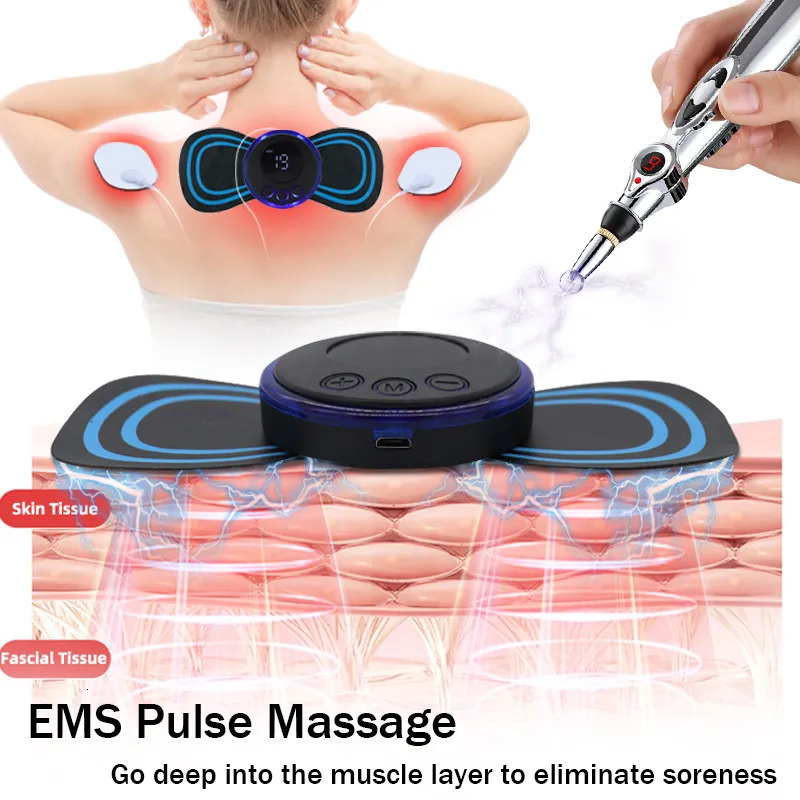 Foot Massager EMS Foot Massager Pad Portable Massage Mat Foot Acupoint Massage Muscle Stimulation Improve Blood Circulation Relief Pain USB 231006