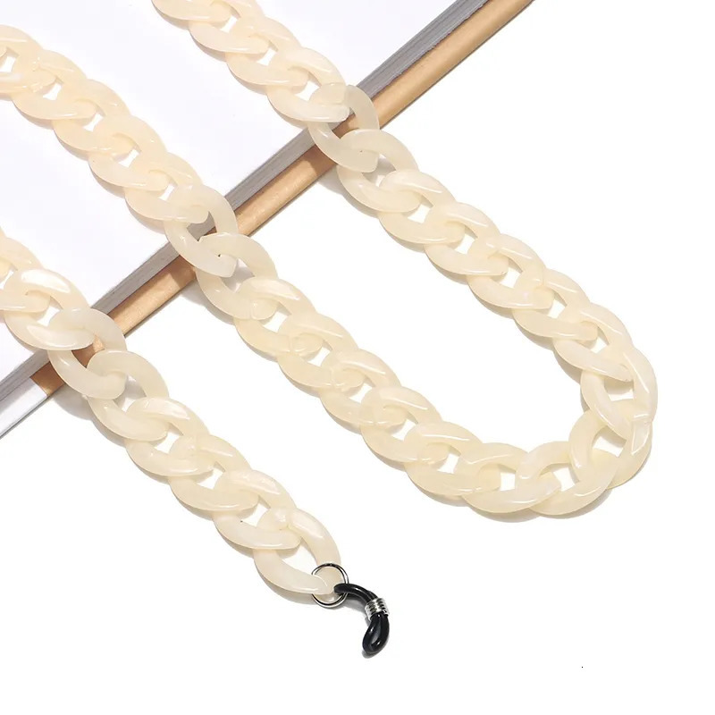 Eyeglasses chains Acrylic Sunglasses Chains Glasses Chain Straps Necklace Chunky Lanyards Neck Holder Cord Face Mask Rope 231005