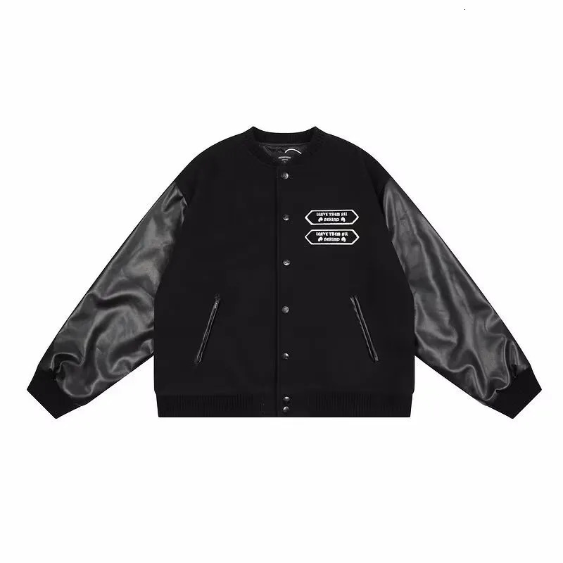 Men s Jackets 2023 American Retro Masked Embroidery Pattern Baseball Uniform Jacket Heavy Hip hop Rock Loose Fashion Street 231005