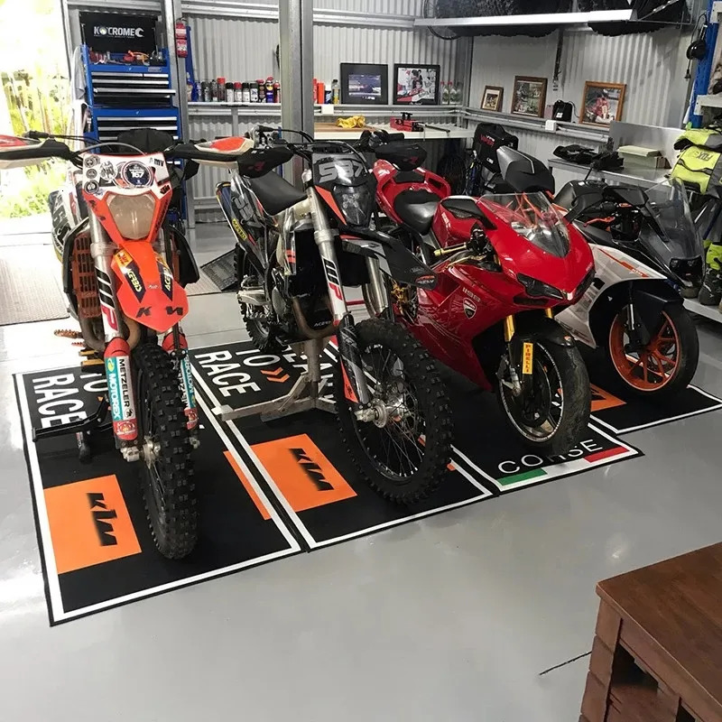 Carpets Customized Motorcycle Display Mat Racing Moto Parking Carpet Cool Motorcycle Display Carpet Work Floor Garage Mat Tapis Moto 231006