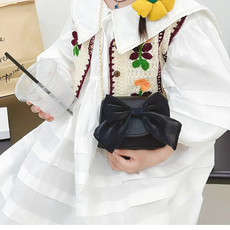 Handbags Gift Coin Purses And Girls Kawaii Baby Mini Kids Handbags Bags Bowknot Cute Crossbody Pouch Toddler Leather Purse For 231006